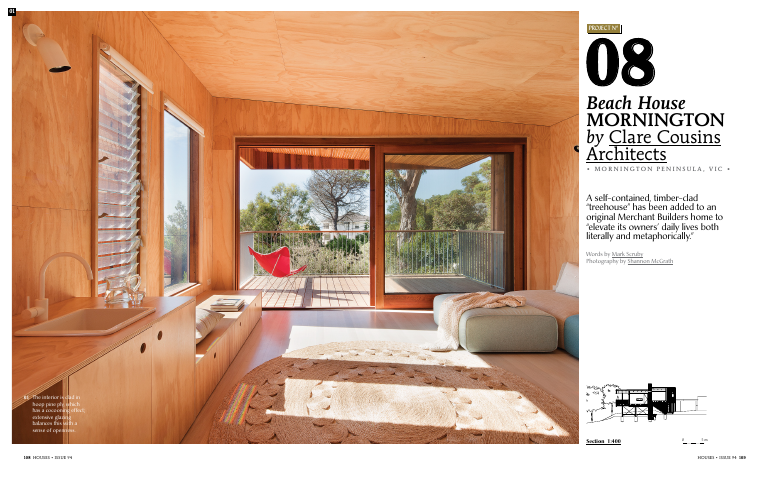 Beach House Mornington by clare cousins Architects