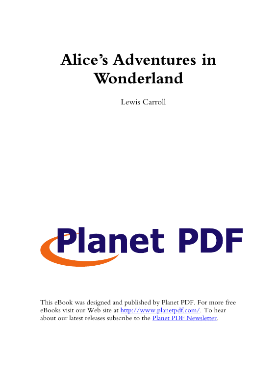 Alices adventures in wonderland 